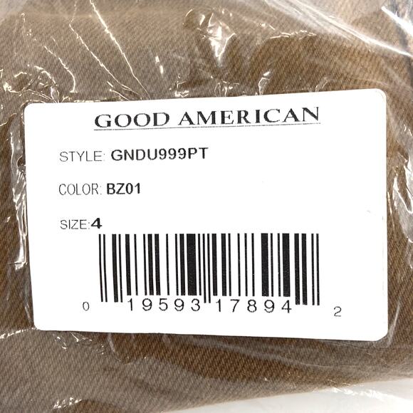 Good American 90s Duster Straight Leg Jeans In Bronze 4/ 27 - Picture 14 of 15